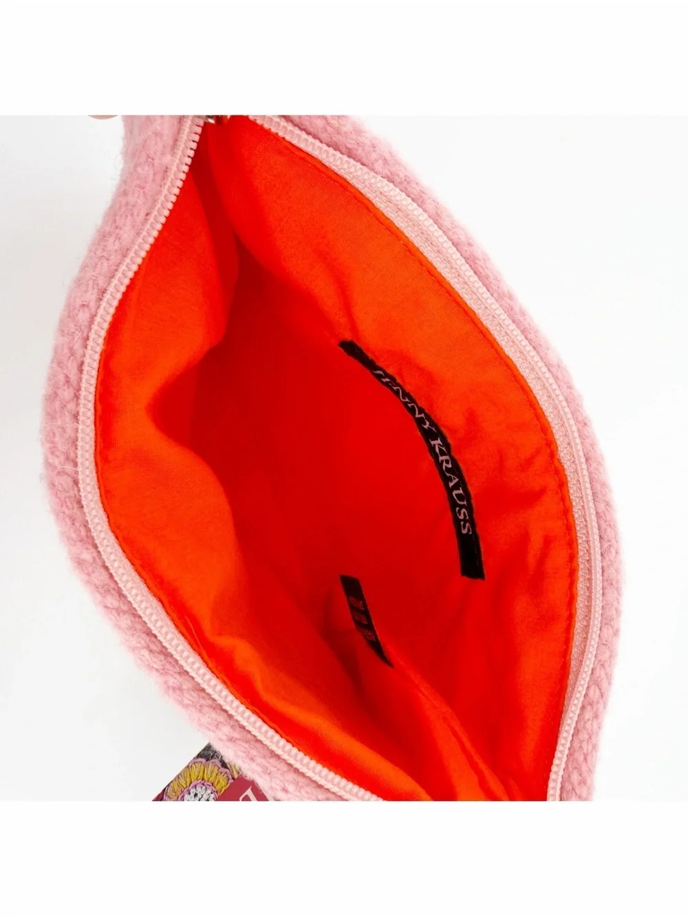 New Jenny Krauss Embroidered Clutch “E”